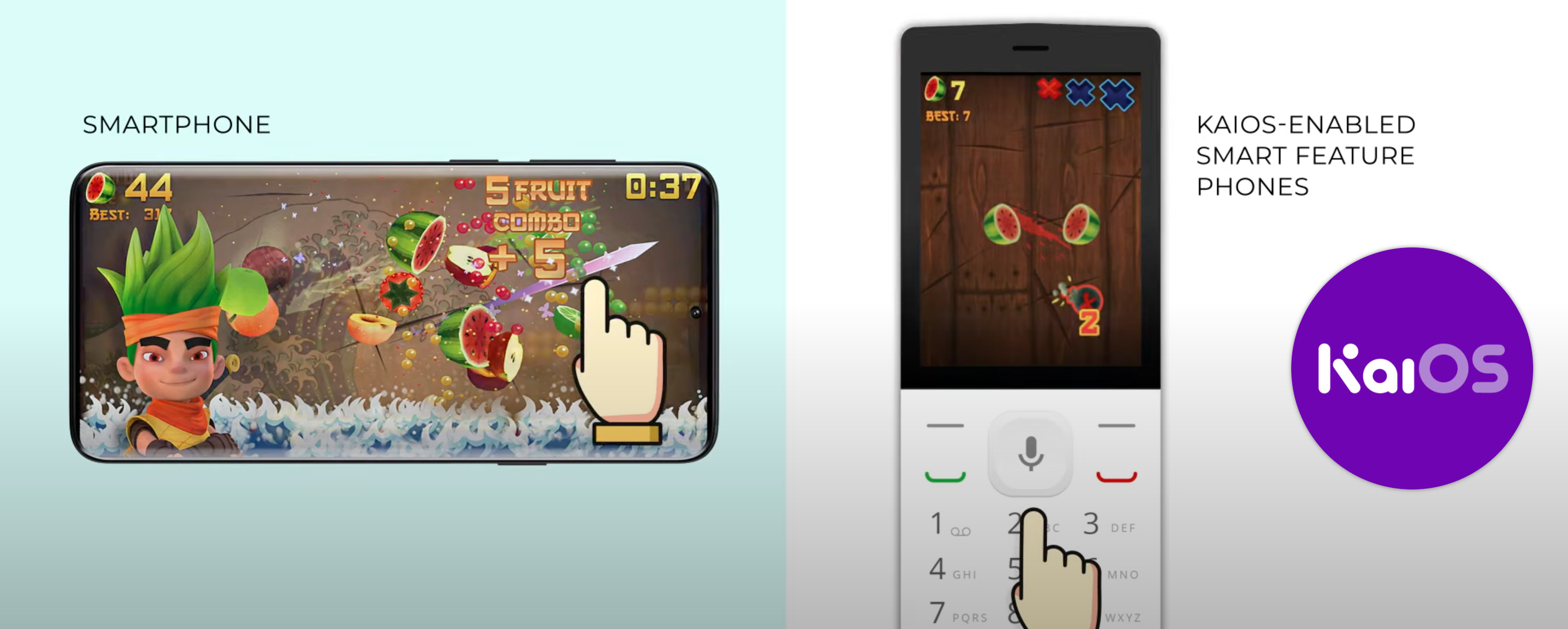 Fruit Ninja and Jetpack Joyride now available on KaiOS Gizmochina