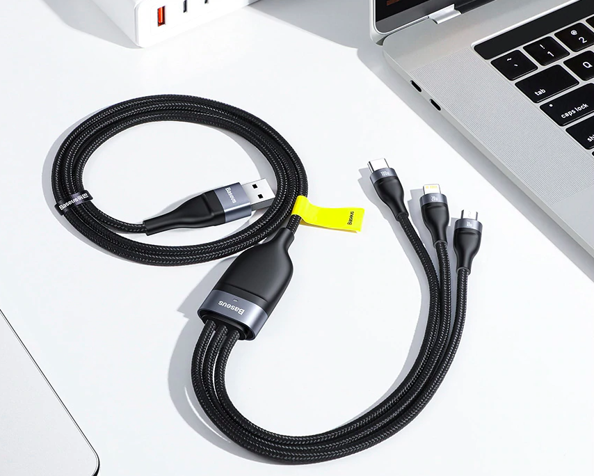 Baseus 100W Two for Three Fast Charging Cable