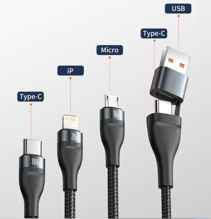 Baseus 100W Two for Three Fast Charging Cable