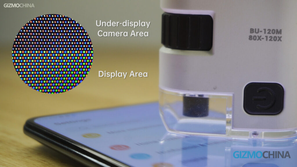 ZTE Axon 30 Review Under SCreen Camera Pixels