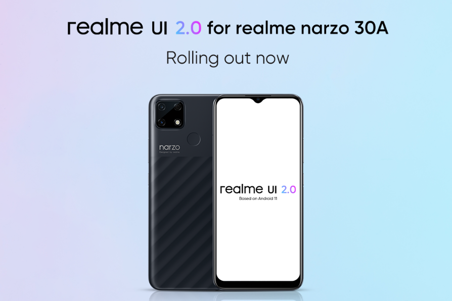 realme narzo 30A realme UI 2.0 Android 11 Stable Update