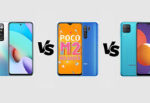 Redmi 10 vs POCO M2 Reloaded vs Samsung Galaxy M12: Specs Comparison