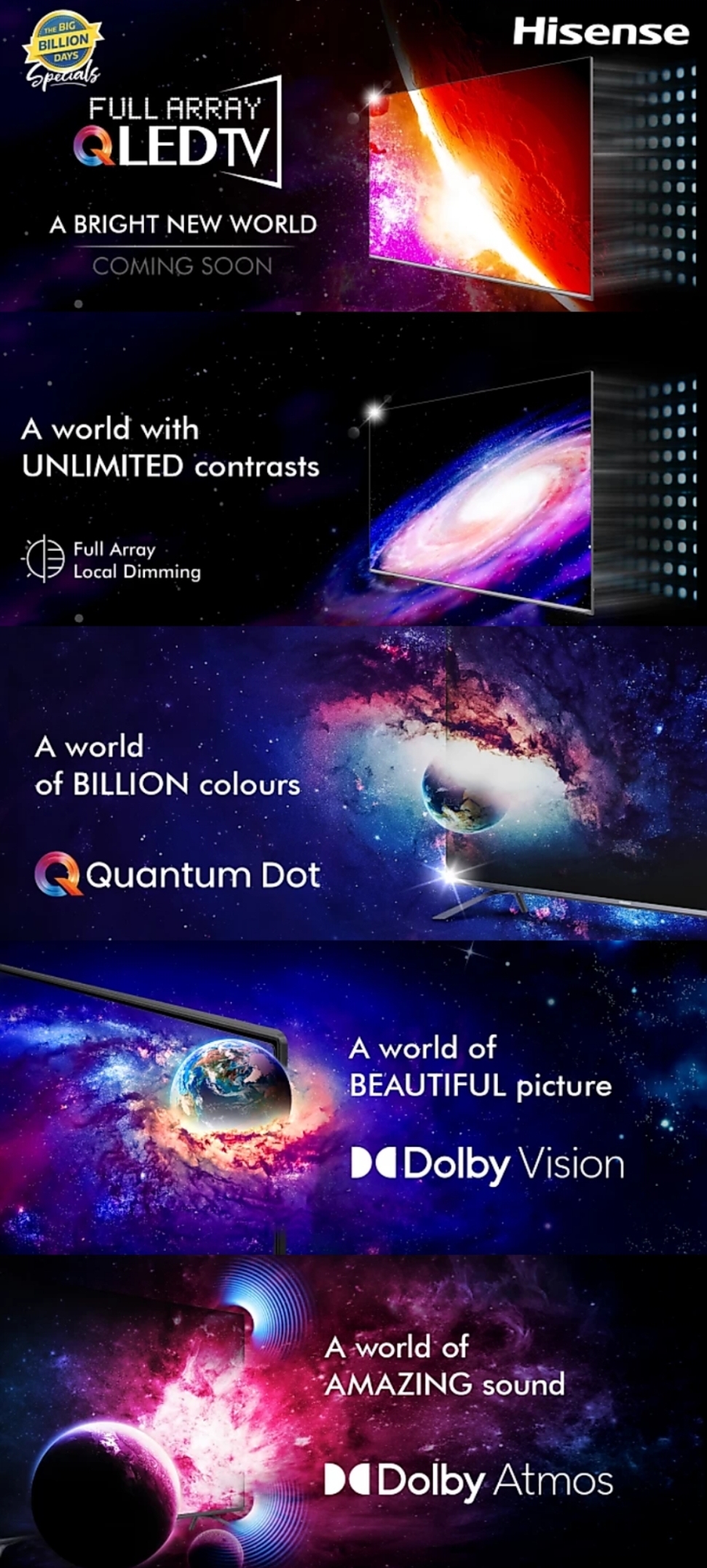 Hisense QLED TV Teaser Flipkart Big Billion Dales Sale India 02