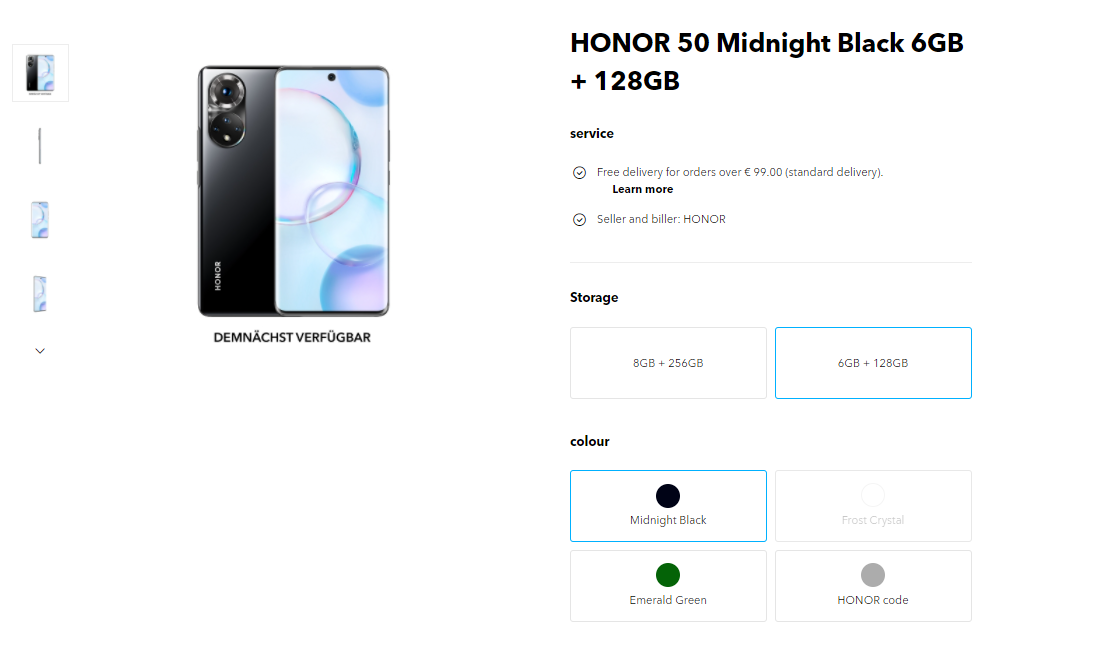 Honor 50 Germany