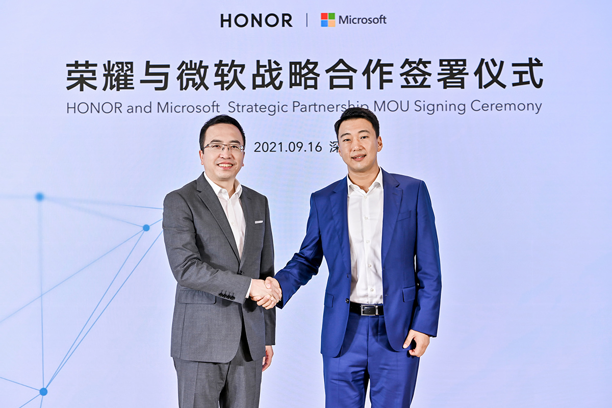 Honor and Microsoft Partnership