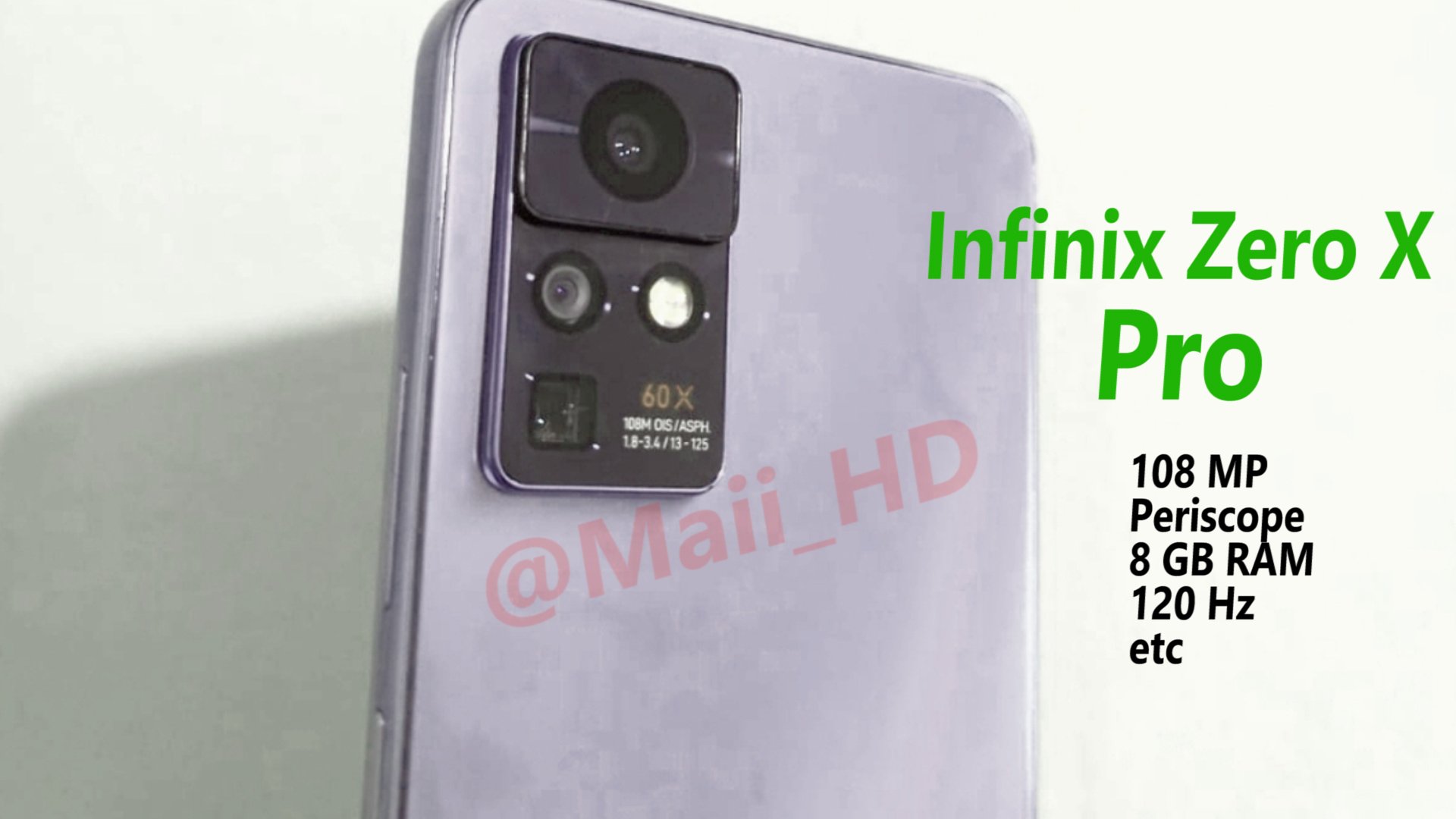 Infinix Zero X Pro To Feature & 108MP Camera 60X Zoom