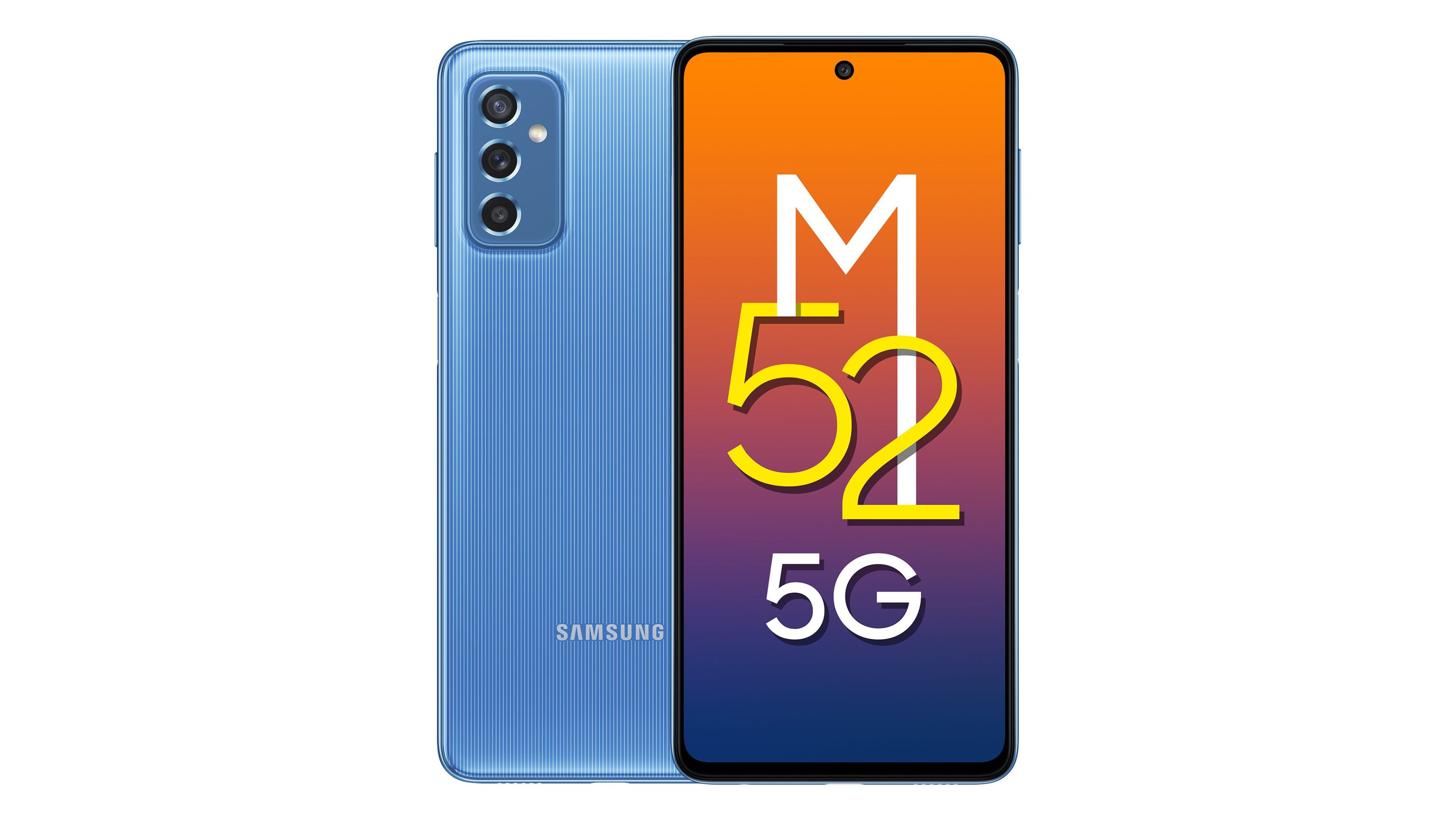 Samsung Galaxy M52 5G Icy Blue Featured A