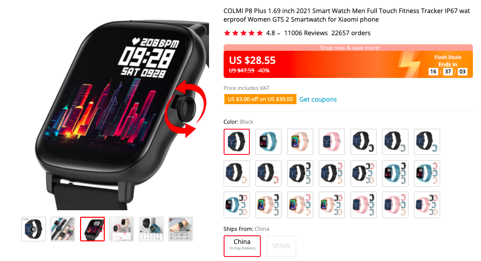 COLMI P8 Plus Smartwatch