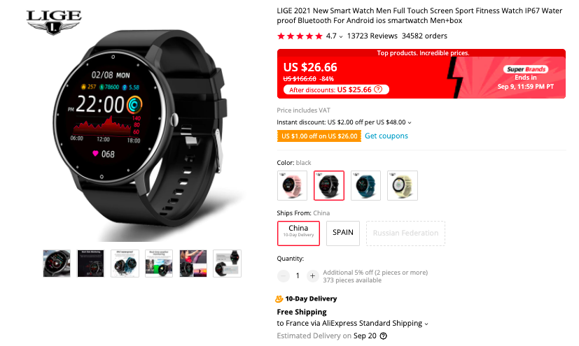 LIGE 2021 Smartwatch