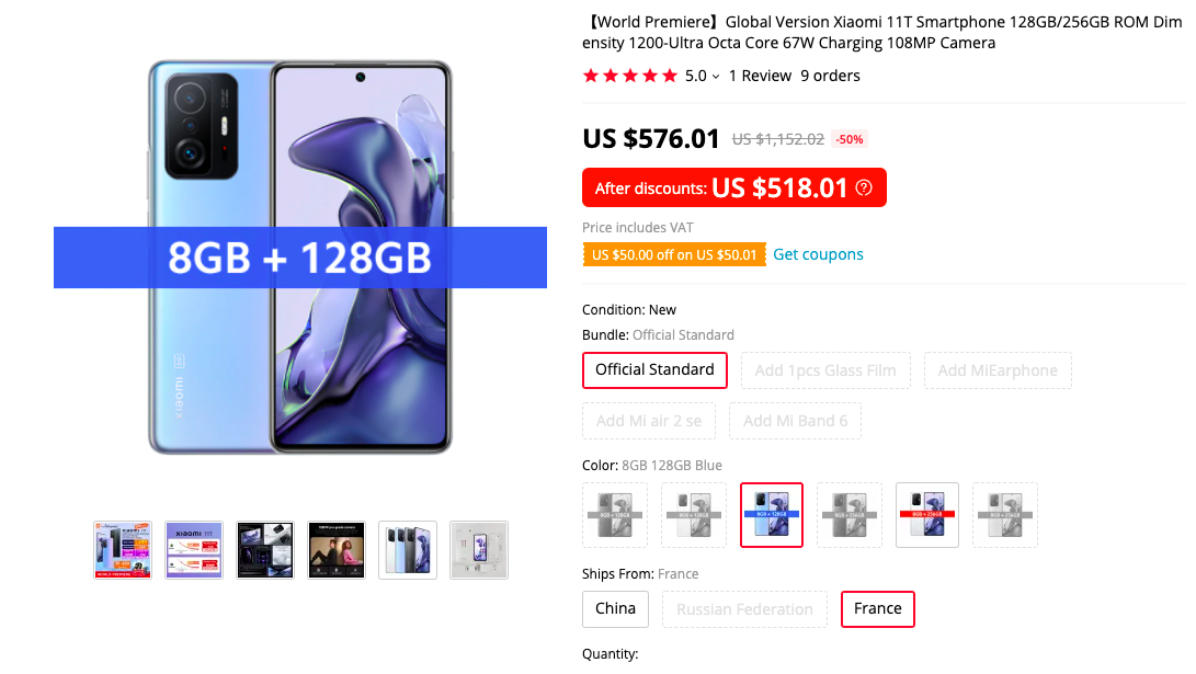 Xiaomi 11T and Xiaomi 11T Pro now available Globally via AliExpress -  Gizmochina