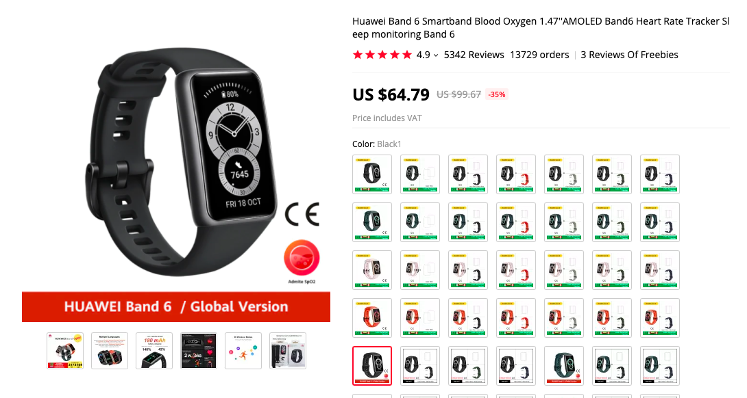 Huawei Band 6 Global Version