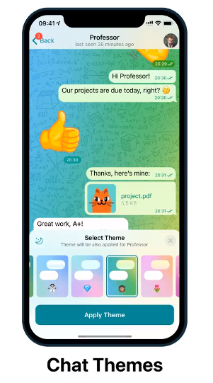Telegram update brings Interactive Emoji and New Chat Themes - Gizmochina