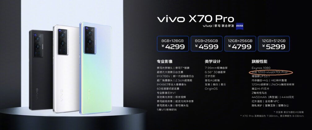 Vivo X70t Pro