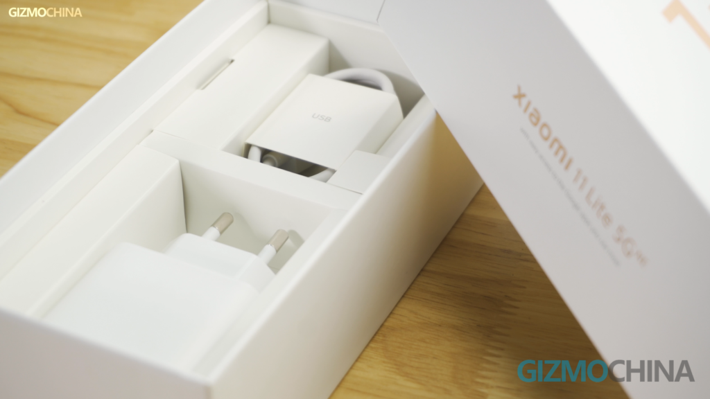 Mi 11 Lite NE 5G Charger is in the box