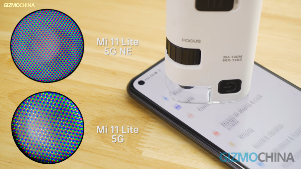 Xiaomi 11 Lite NE 5G Review Pixel compared