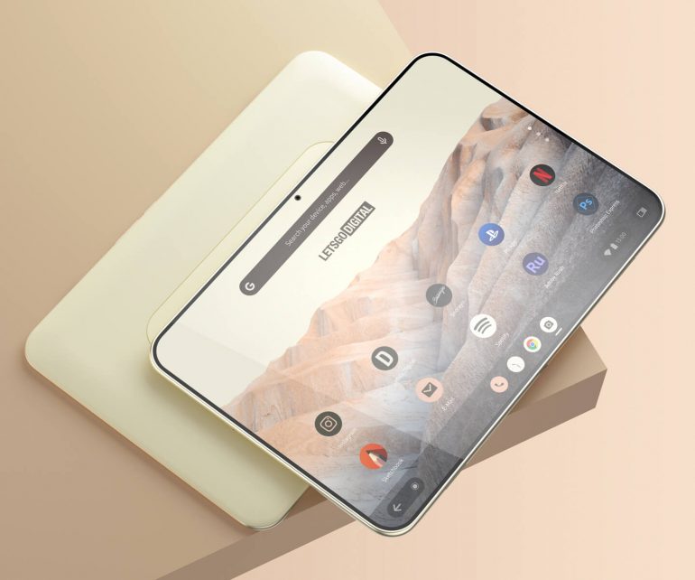 Renders of Google's patented Pixel tablet showcase a sleek design with  Android 12 - Gizmochina