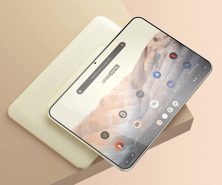 Renders of Google's patented Pixel tablet showcase a sleek design
