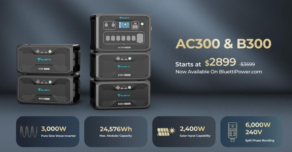 Bluetti AC300 solar power station