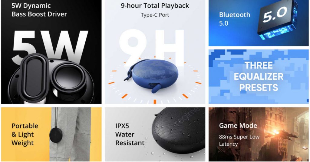 Realme Pocket and Cobble Bluetooth Speaker