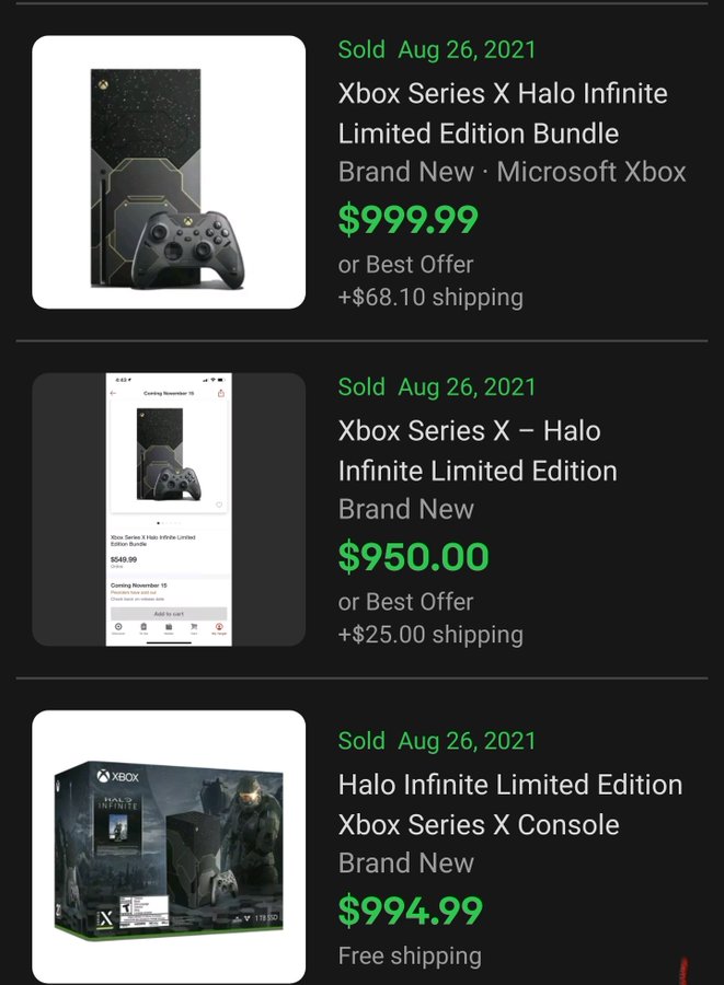 Microsoft Xbox Series X Console Halo Infinite Limited Edition