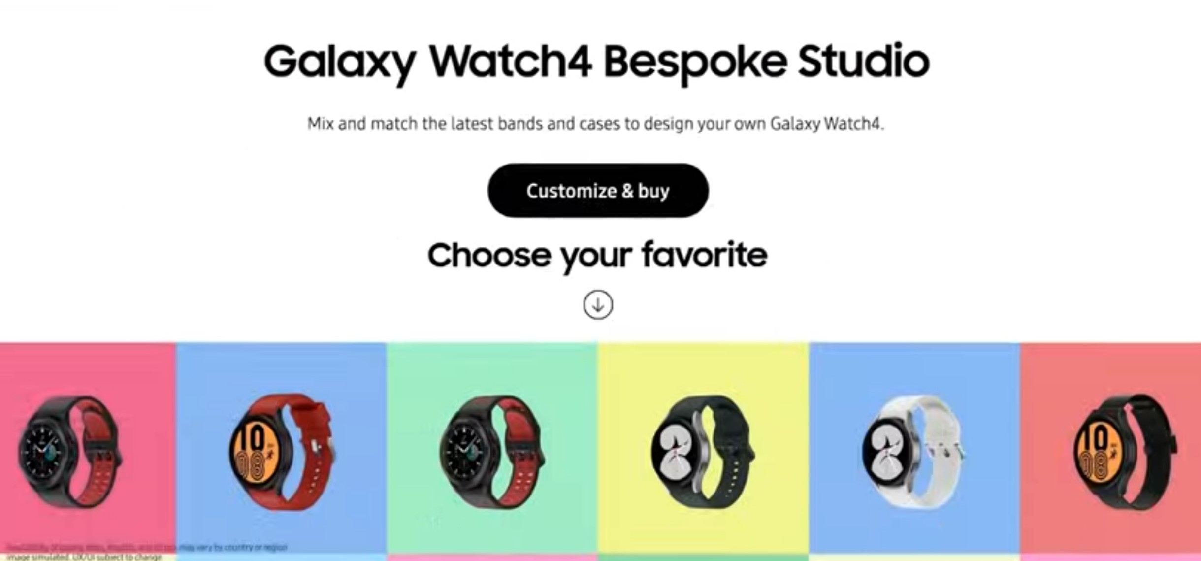 Galaxy Watch4 Bespoke Studio