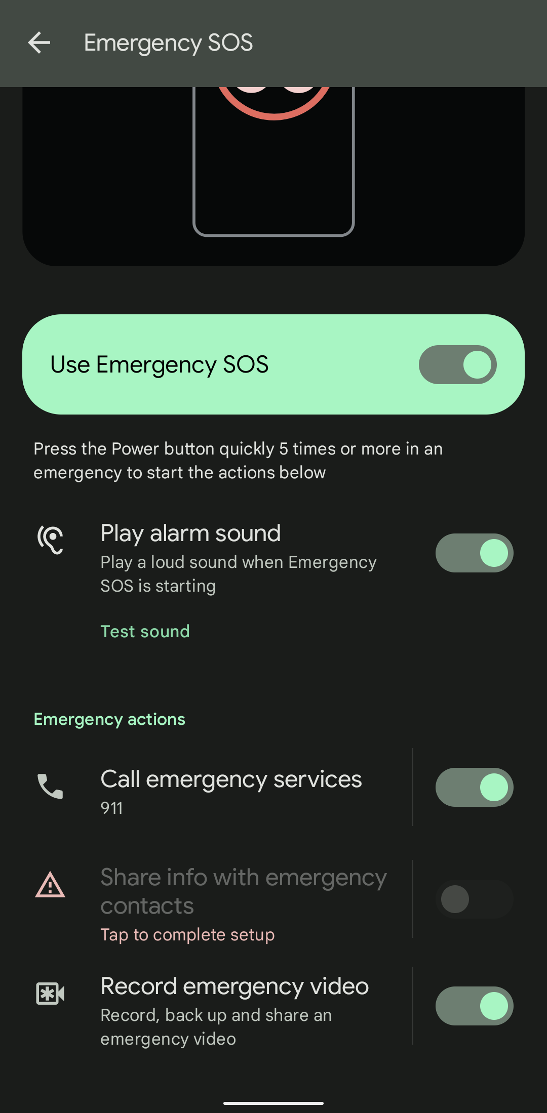 Google Pixel Personal Safety Emergency Video Recording