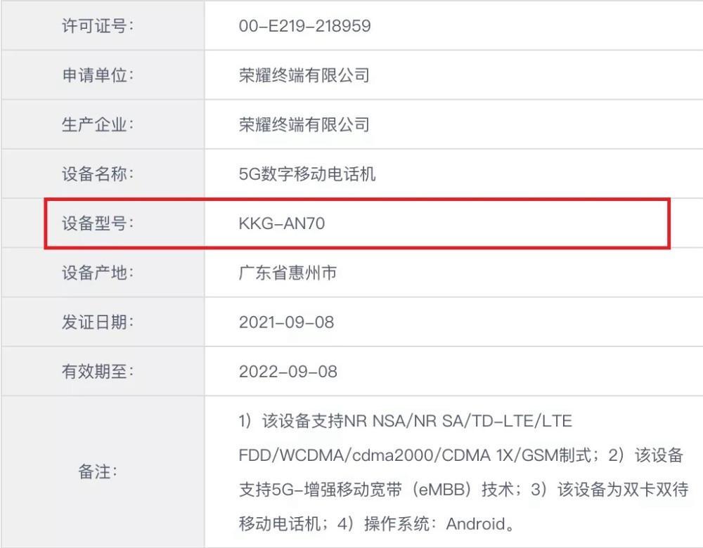 Honor X20 max certified