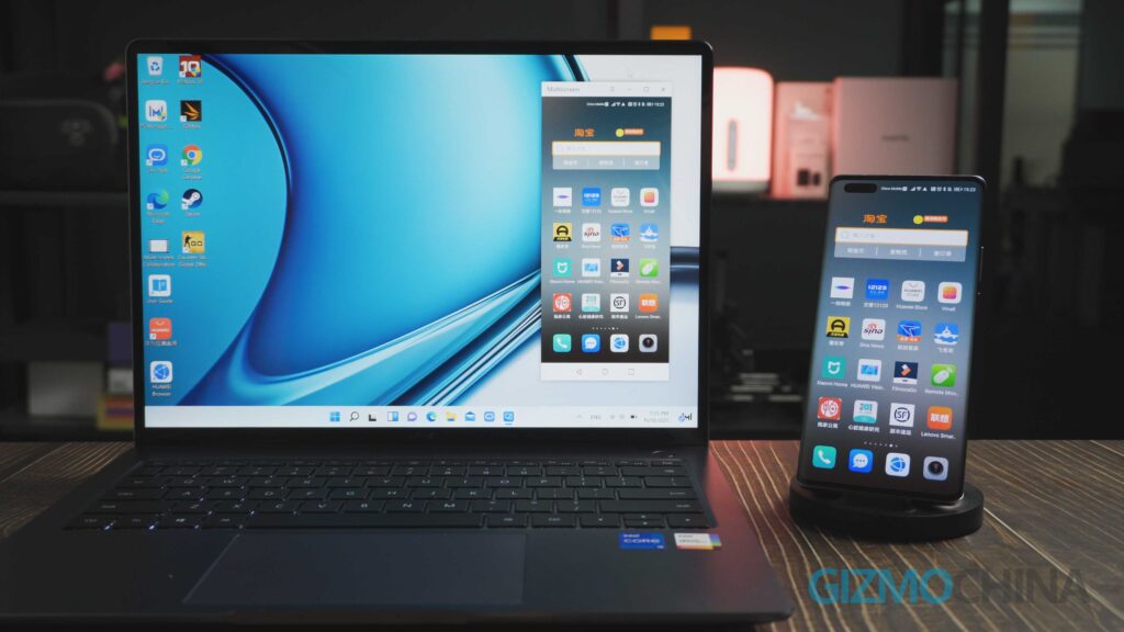 Huawei Matebook 14S review Phone controls