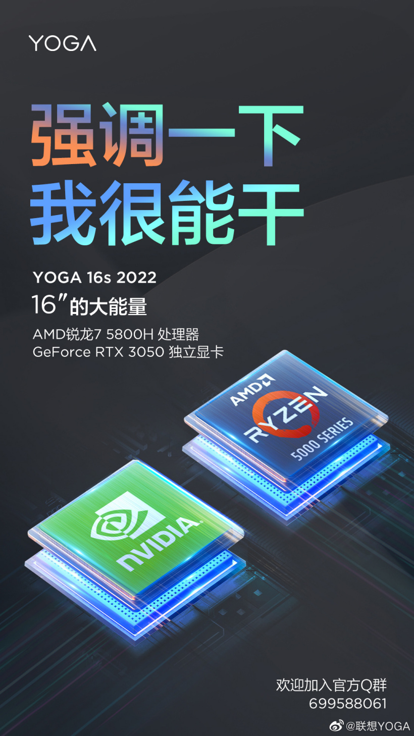 Lenovo Yoga 16s 2022 Processor and GPU
