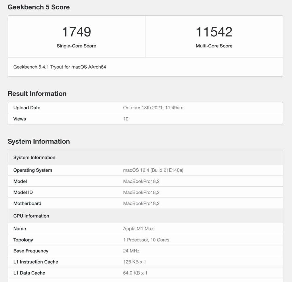 MacBook Pro M1 Max