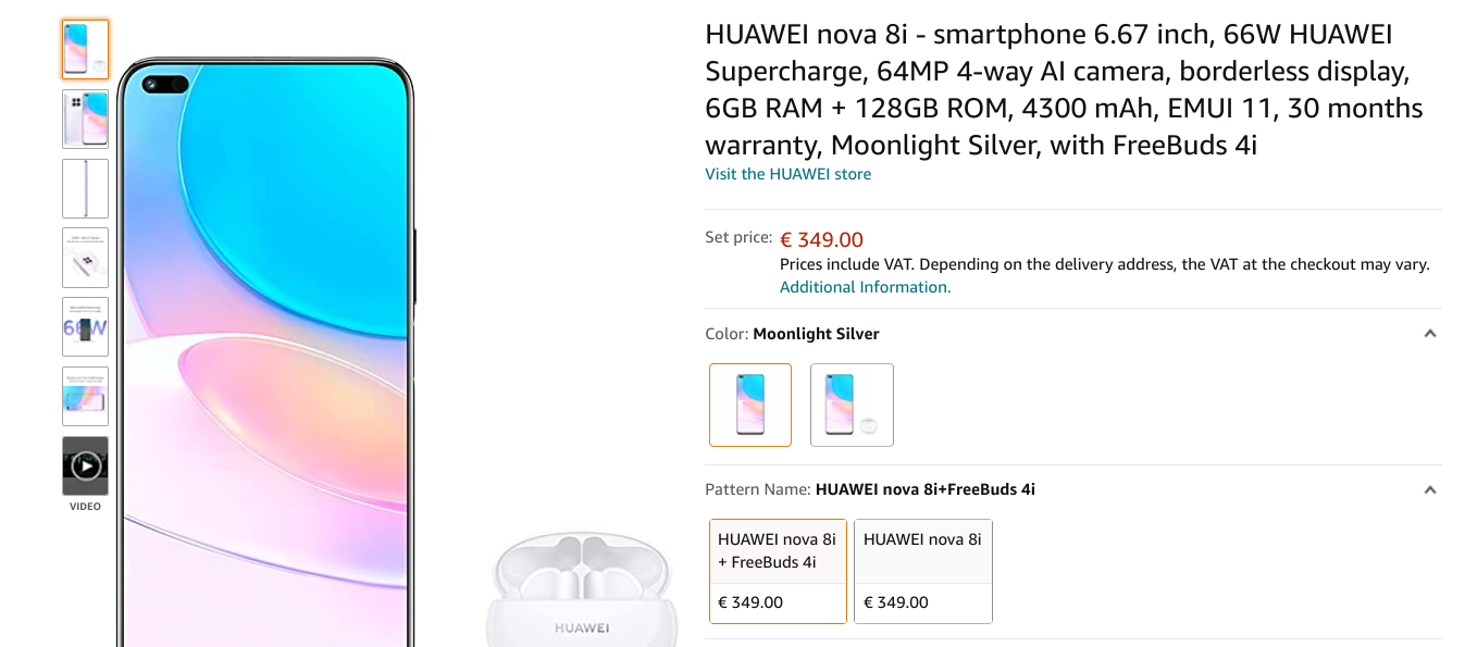 Nova 8i Amazon