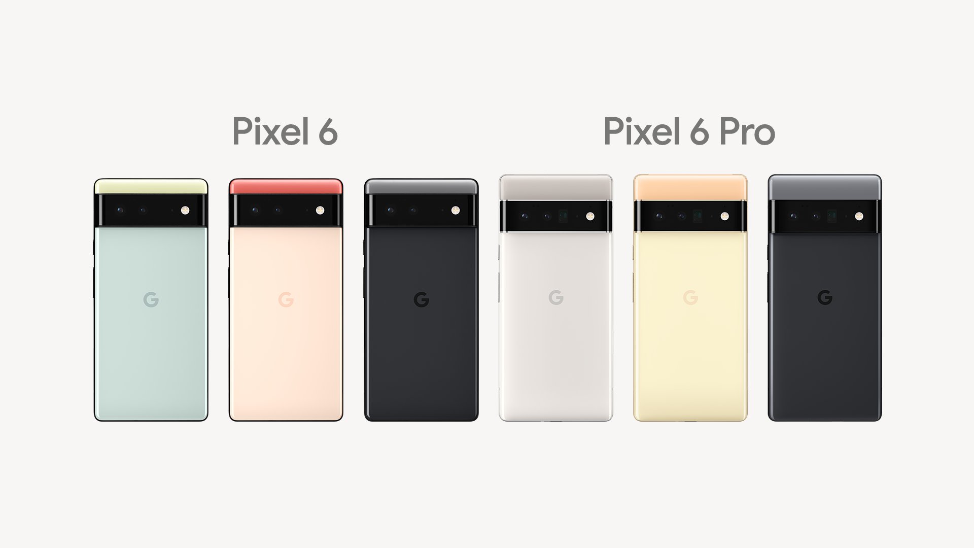 Pixel 6 and PIxel 6 Pro