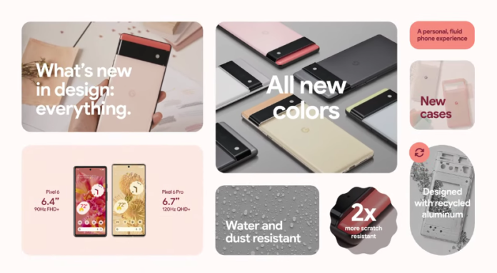 Pixel 6 and Pixel 6 Pro launch with a refreshed design, Tensor chip ...