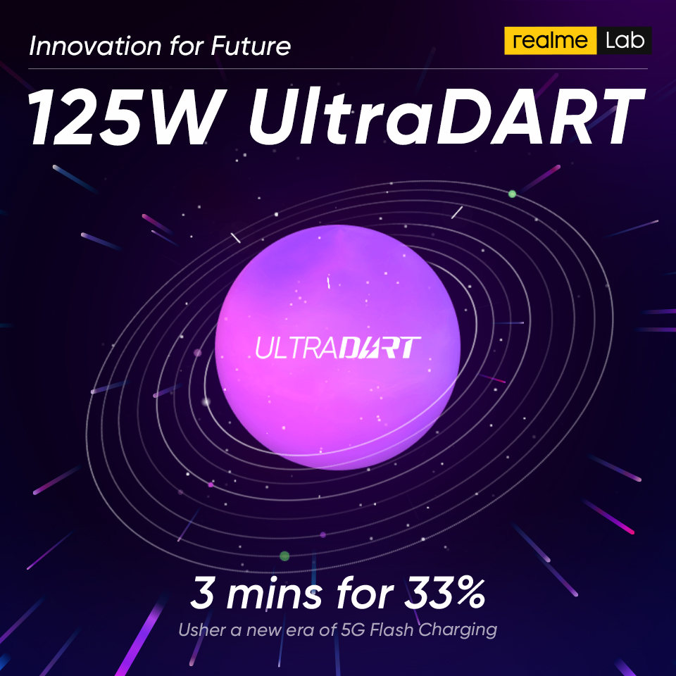 Realme 125W UltraDart Fast Charging Technology