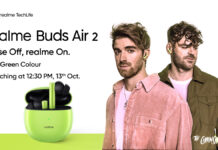 Realme Buds Air 2 Green color option to launch in India on October 13 Realme Buds Air 2 Green