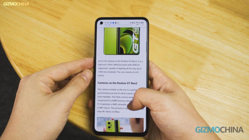 Realme GT Neo2 review display