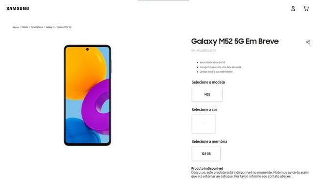 Samsung Galaxy M52 5G