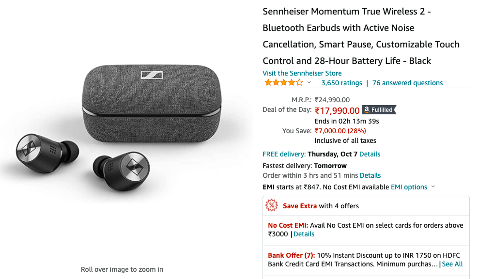 Sennheiser Momentum True Wireless 2 -