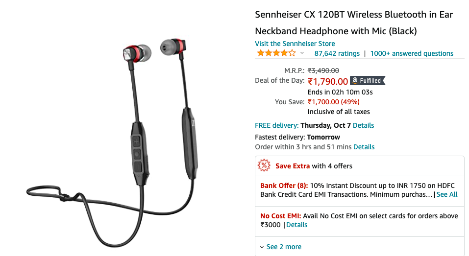 Sennheiser CX 120BT