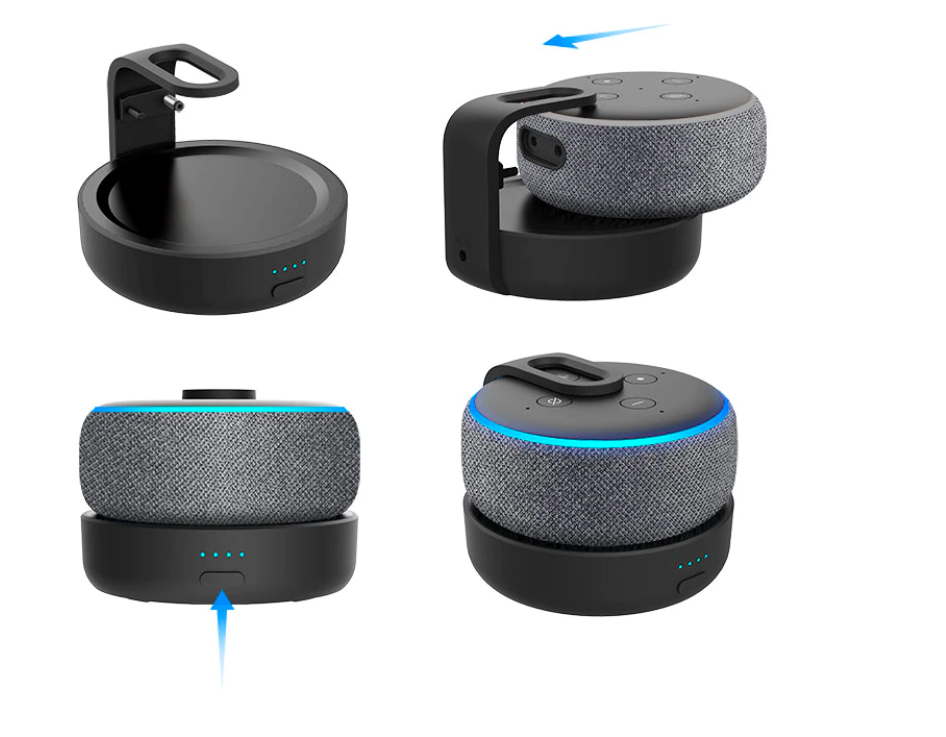 GGMM D3 Portable Battery for Echo Dot 3