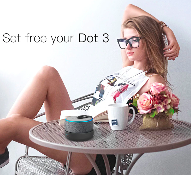 GGMM D3 Portable Battery for Echo Dot 3
