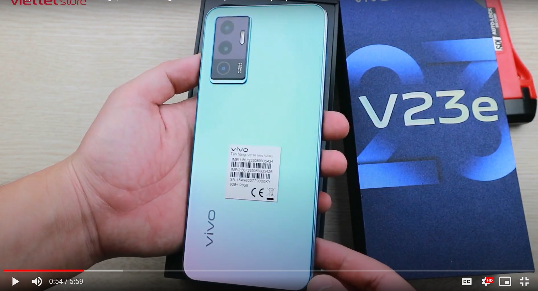 Vivo V23e hands-on rear