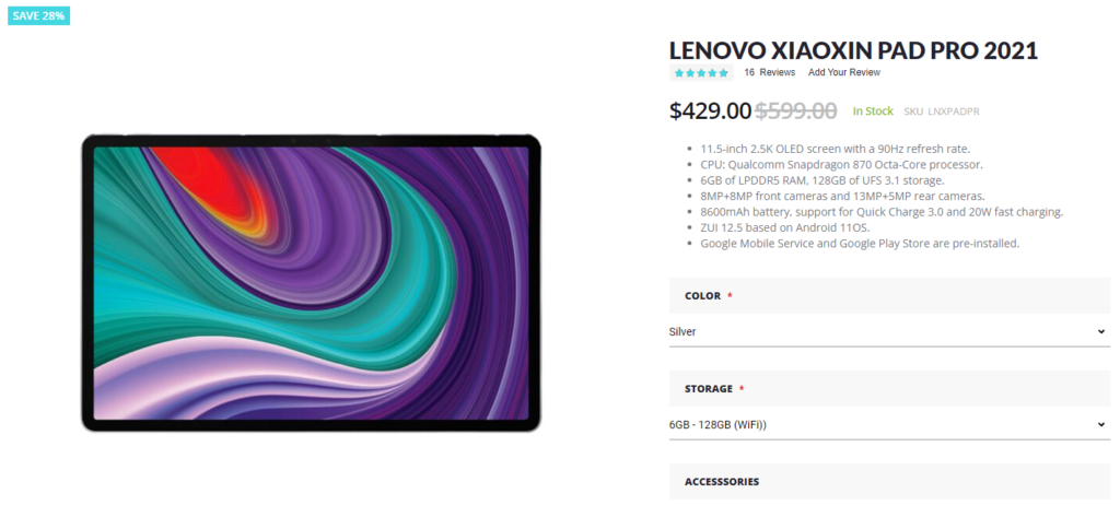 Lenovo Xiaoxin Pad Pro 2021 gets $30 discount on Giztop [Coupon Inside] -  Gizmochina