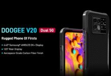 Doogee V20 5G scheduled to launch in January 2022, featuring 2K AMOLED screen and a secondary display