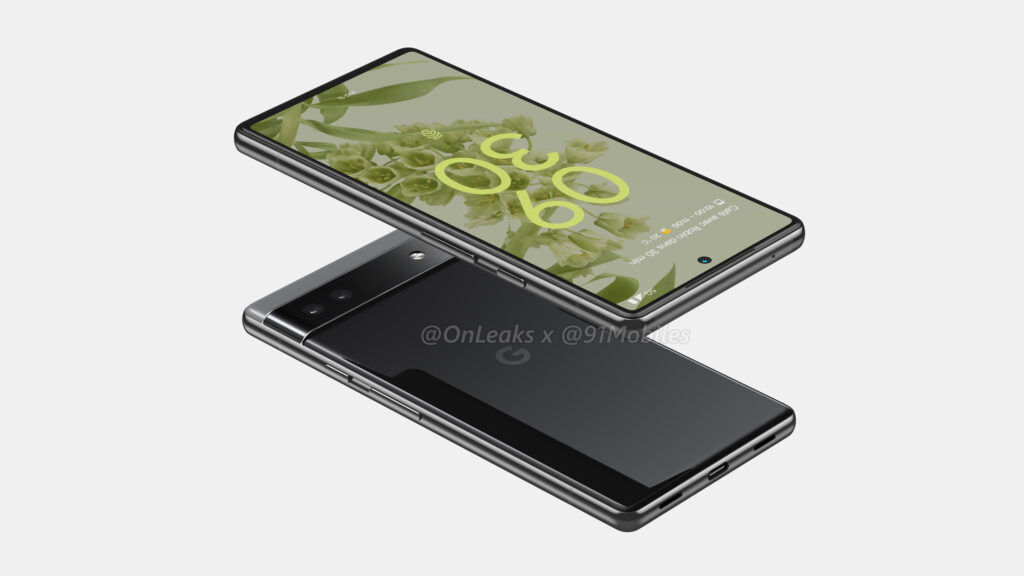 Representación CAD de Google Pixel 6a por 91mobiles / Steve Hemmerstoffer