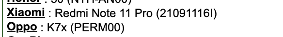 Note 11 Pro IMEI