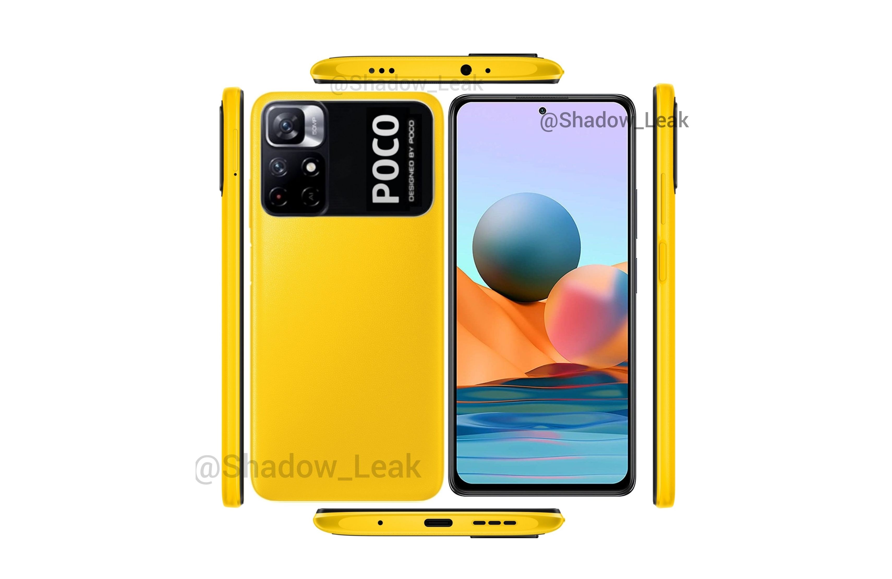 POCO M4 Pro 5G leaked render emerge to showcase its attractive yellow  variant - Gizmochina