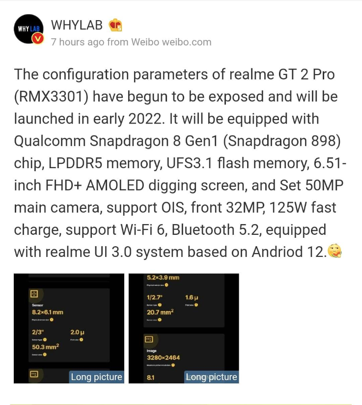 REALME GT 2 PRO WHYLAB