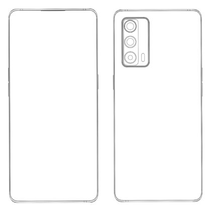 Realme under-display camrea phone patent