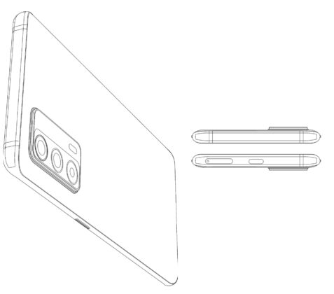 Realme under-display camrea phone patent